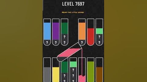 Water sort puzzle level 7697