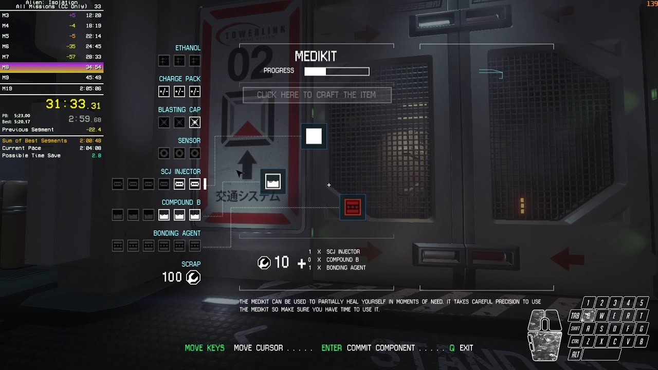 Alien: Isolation - All Missions (Nightmare, CC Only) - 