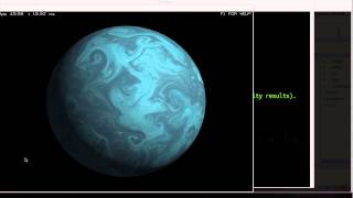 fake cfd performed on a cube then cubemapped to a sphere