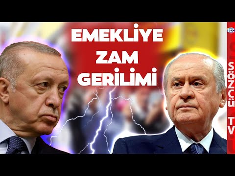 Erdoğan Direniyor Devlet Bahçeli Emekliye Zam İçin Bastırıyor! 'Kök Ücret...'