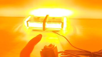 Mini Strobe Light bar 12-24V Multiple function 16patterns with US connector controller