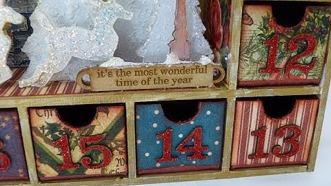 Altered Advent calendar part-3 of 8 (Vlog)