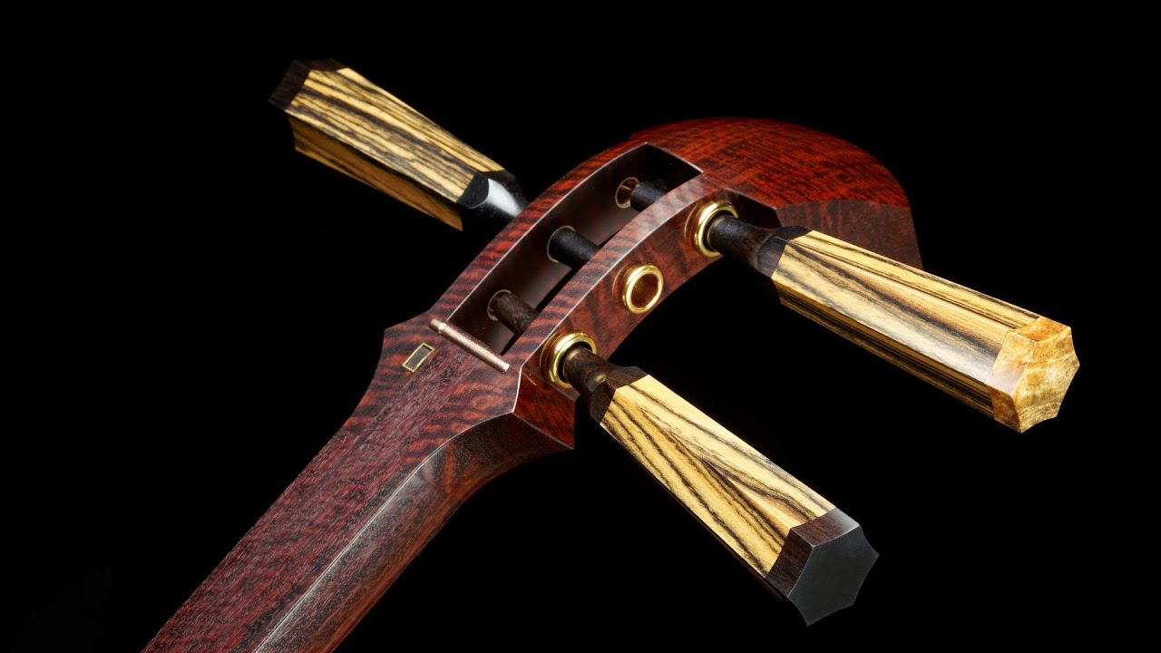 Black & White Ebony Itomaki Set (Shamisen)