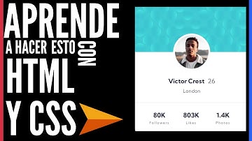 🔴 Cómo hacer una TARJETA de Perfil de USUARIO | Ejercicios HTML y CSS para PRACTICAR ➡ Desafío #1