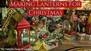 HOW TO MAKE EASY BOWS & BEAUTIFUL LANTERNS FOR CHRISTMAS
