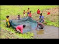 Best fishing video - Asian traditional net fishing in village - MR Fishing Life