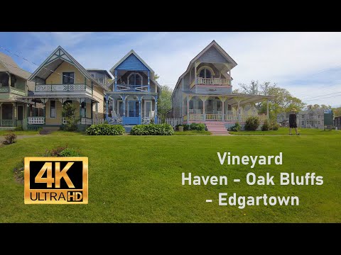 Vineyard Haven to Edgartown Bus Ride , Martha's Vineyard MVVACATION.com [4K]
