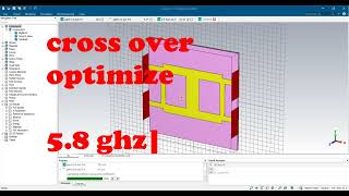 cross over for beam steering design 5.8ghz cst