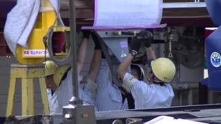 阪急1000系最新編成！1003Fの先頭車C#1003、中間車C#1503搬入 阪急正雀工場にて