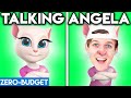 TALKING ANGELA WITH ZERO BUDGET! (Talking Tom ANIMATION PARODY By LANKYBOX!)