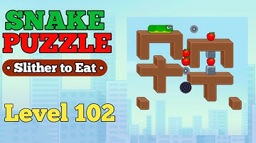 Snake Puzzle Slither to Eat Level 102 | snake puzzle level 102 walk-through Solution 