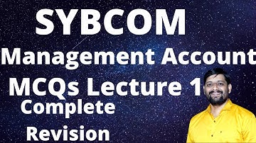 Management Account SYBCOM SEM 3 MCQS Part 1 | SYBCOM SEM 3 MCQS | IDOL SYBCOM | By Rahul Mohile