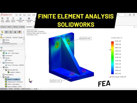 Solidworks FEA Tutorial to find and compare FOS, Stess, strain | Robo ...