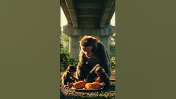 😂 Monkey Steals Slippers 👡🐒 & Buys Food | Funny Cartoon Short #FunnyShorts #Trending