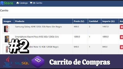 Como crear un Carrito de Compras en Java Web con MySQL | Tutorial (Parte 2)