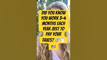 Did you know you work 3–4 months each year just to pay your taxes? 💸🧾🇺🇸 #lifeisbutadream