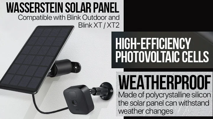 Blink camera Accessory YOU NEED ! Wasserstein Solar Panel for Blink XT/XT