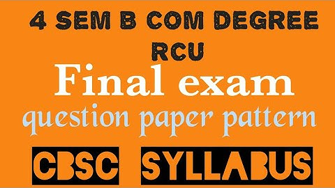 B Com4thsemRCU quantitative analysis for business decision2 finalexam question paperpattern@EEdjoin 