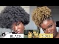 GOLD HAIR PAINT WAX ON TYPE 4 NATURAL HAIR | TEMPORARY HAIR COLOR! | REVIEW + APPLICATION