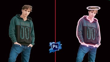 How to Create Glowing Lines on Portrait Image-Photoshop Easy Tutorial
