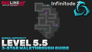 Infinitode 2 | Level 5.5 - Normal Difficulty | 3-Star Guide | Redline69 Games