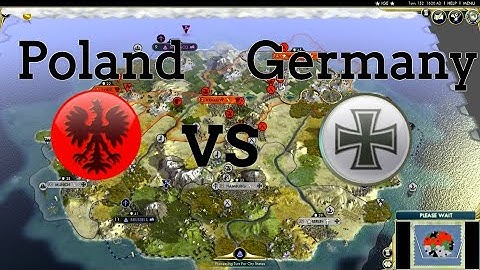 Germany vs Poland! Civ 5 AI Only Timelapse