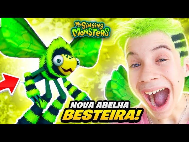 My Singing Monsters Brasil - abelha besteira rara disponível Combinação ilha  de terra: Banda de rocha + piu-flau Banda de rocha + pompom Banda de rocha  + thumpies Banda de rocha +