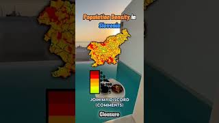 Population Density in Slovenia (credits to: Map and Pfp maker) #fun #flag #europe #map #geography