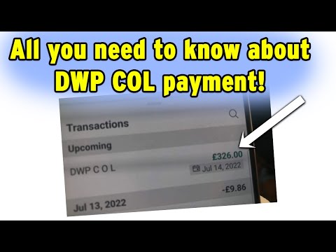 DWP COL 326 Payment - what is C O L, when will you get it and who's eligible to receive it?