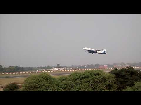 Indigo Flight Take off At Patna Airport.