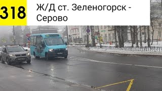 Автобус 318. Ж/Д ст. Зеленогорск - Серово