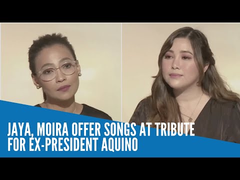 Moira, Jaya offer songs at tribute for ex-president Aquino