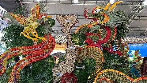 Độc đáo lễ hội tạo hình trái cây ở Cù lao Tân Lộc  - Sa châu mùa trái ngọt