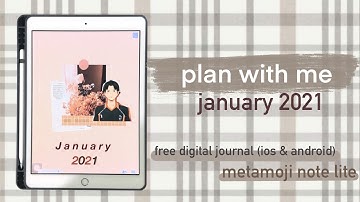 my digital planner set up: january 2021 | free app (ios & android) | goodnotes 5 alternative