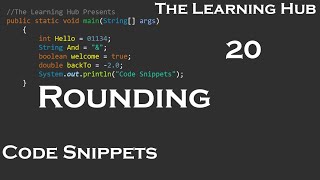 Rounding | Code Snippets 20