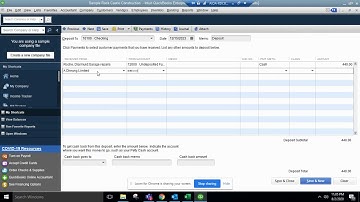 QuickBooks Desktop - Make Deposits