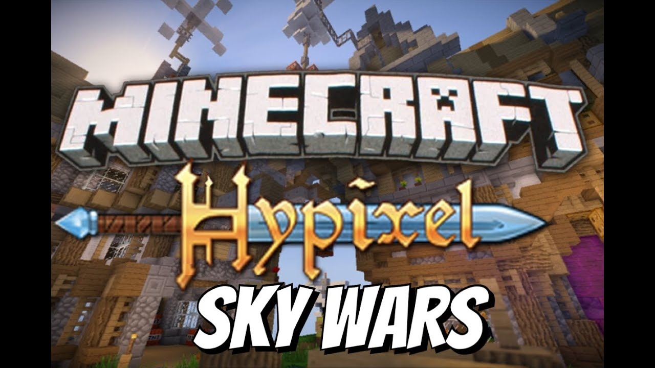 Minecraft sky wars sur hypixel - YouTube