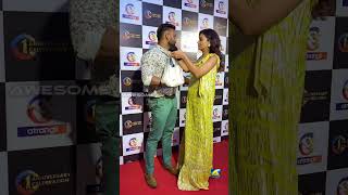 Divya Agarwal Clicked With Fiancé Apurva Padgaonkar At An Award Function