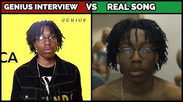 GENIUS INTERVIEW VS REAL SONG 2019 (NO AUTOTUNE VS AUTOTUNE )