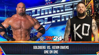 WWE 2K24 - Goldberg Vs Kevin Owens | Summerslam Match | 2K24