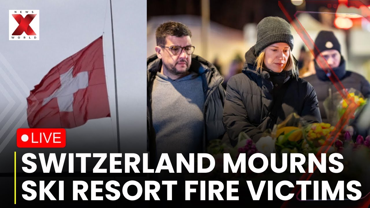 Swiss Flags Lowered LIVE: Switzerland Mourns 40 Dead in Crans-Montana Fire Tragedy |NewsX World
