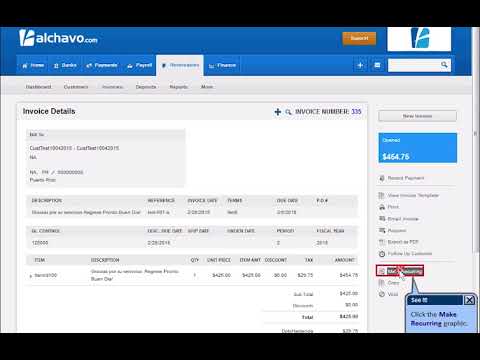 harvest app recurring invoice