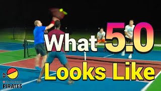 Intense 5.0 Pickleball Game at Moneyball Tournament