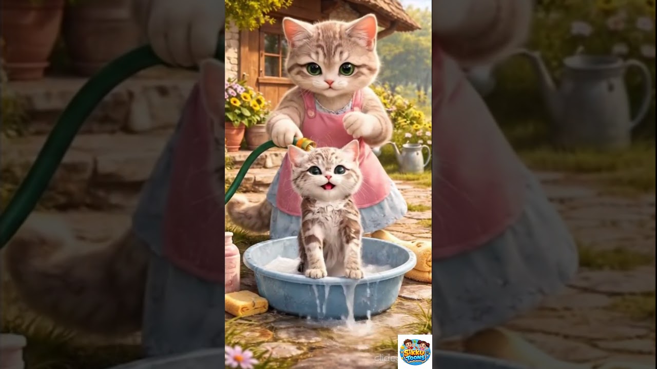 cat revange from donkey funny video 