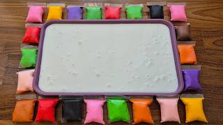 Mixing Clay into Slime - Oddly Satisfying and Relaxing