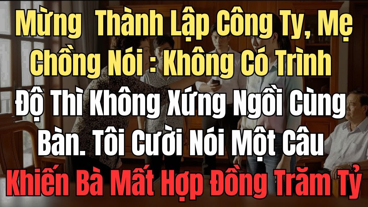Mừng Lễ Khánh Thành Công Ty, Mẹ Chồng Bảo 