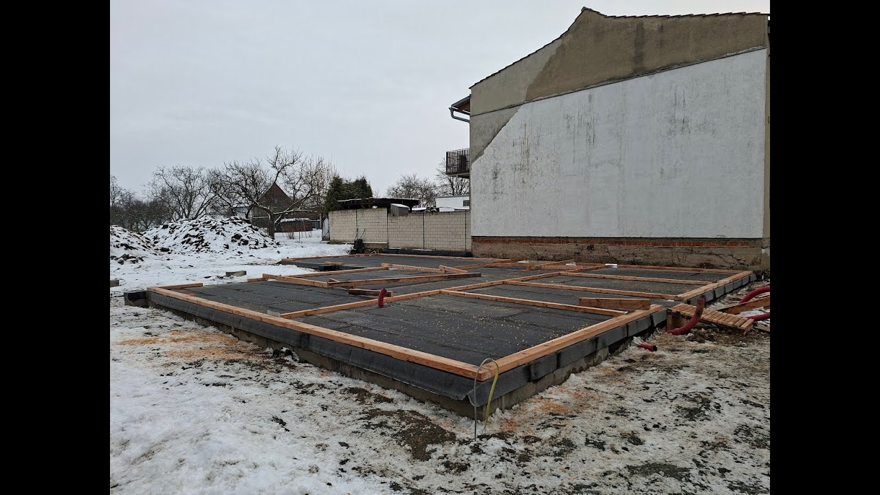 Dřevostavba Prace - zakládací prahy