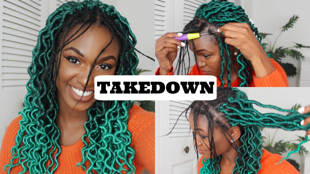 HOW TO TAKEDOWN INDIVIDUAL CROCHET FAUX LOCS/BRAIDS