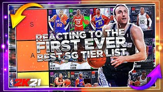 Reacting To The First Best Shooting Guards Tier List Of Nba 2K21 MyTeam How Well Did I Do