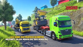 Excavator Load Update😯I’m Driving Two Different Types of Excavators Up a Steep Incline🔥BSTS ID